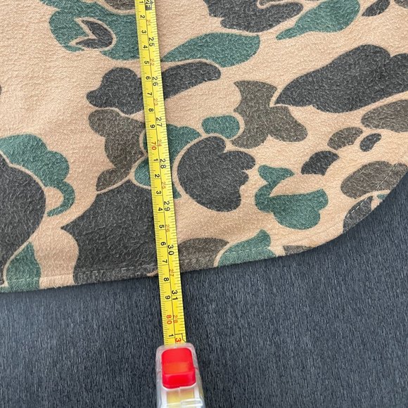 Vtg. Eddie Bauer Men's Camo Flannel Button Up LS Shirt Made in USA, Size L - Picture 6 of 6